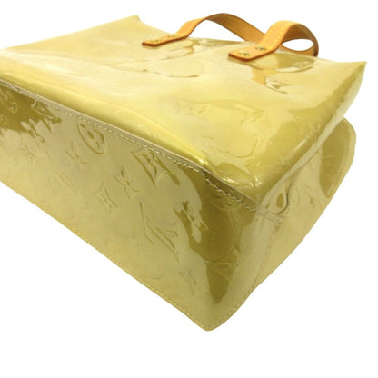 Louis Vuitton Monogram Vernis Reed PM Hand Tote Patent Enamel Yellow