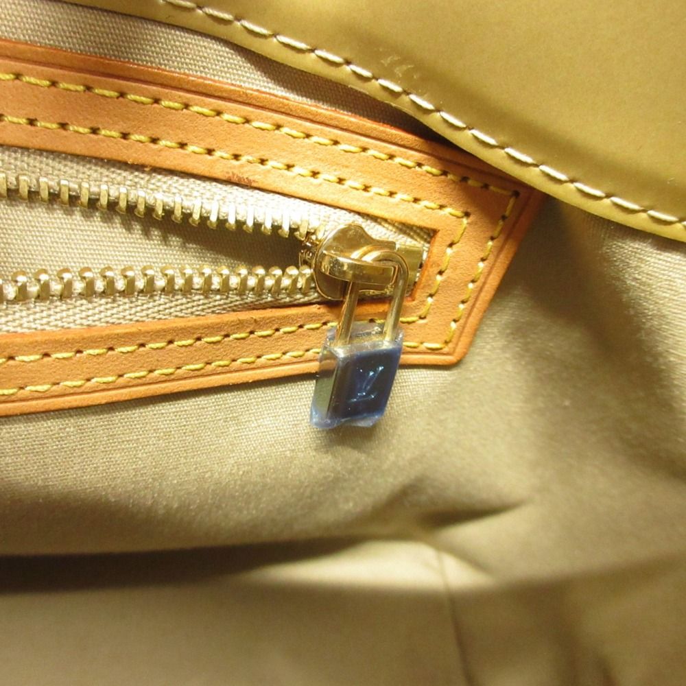 Louis Vuitton Monogram Vernis Reed PM Hand Tote Patent Enamel Yellow