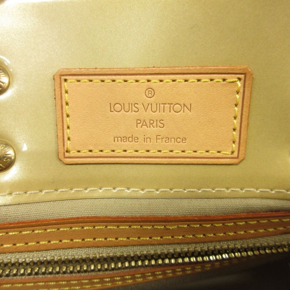 Louis Vuitton Monogram Vernis Reed PM Hand Tote Patent Enamel Yellow