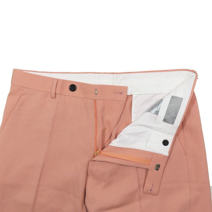 Dior Trousers Tapered Pants Pleated Zip Fly Salmon Pink 50