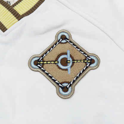 Hermes Figure Artistic Sweatshirt Trainers V-neck Patch Embroidery 38 White