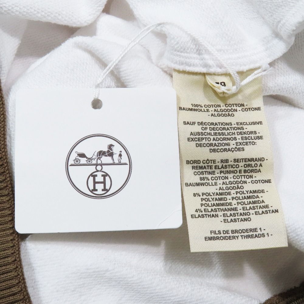 Hermes Figure Artistic Sweatshirt Trainers V-neck Patch Embroidery 38 White