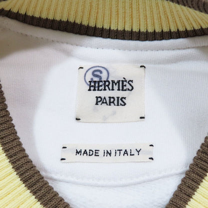 Hermes Figure Artistic Sweatshirt Trainers V-neck Patch Embroidery 38 White