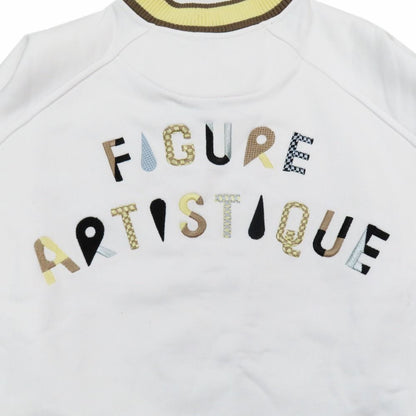 Hermes Figure Artistic Sweatshirt Trainers V-neck Patch Embroidery 38 White