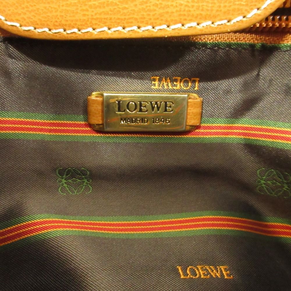 Loewe Velazquez Tote Hand Leather Vintage Brown Gold