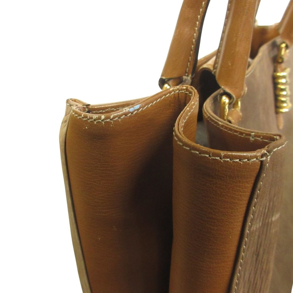 Loewe Velazquez Tote Hand Leather Vintage Brown Gold