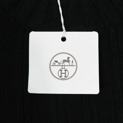 Hermes Wool Cashmere Knit Sweater Long Sleeve Crew Neck High Gee Pullover Khaki