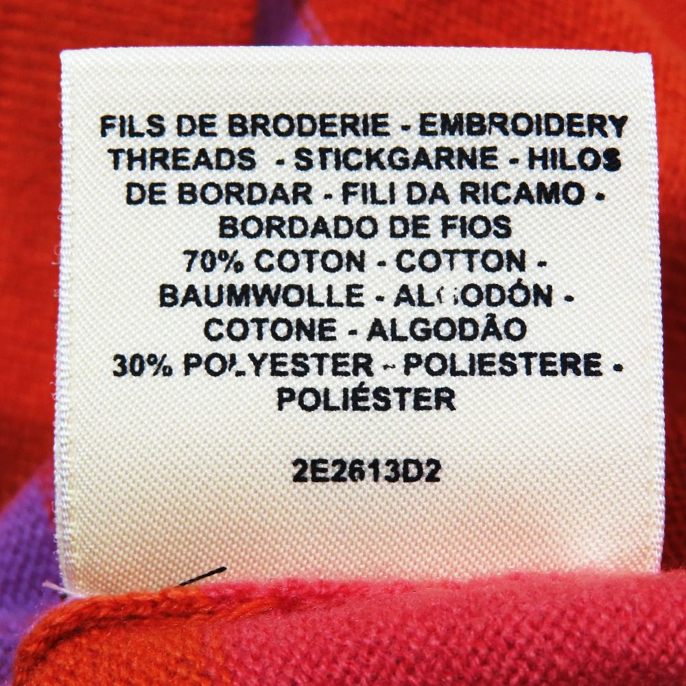 Hermes Cliquetis Cashmere Knit Sweater Pullover All Over Pattern Logo Purple