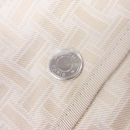Hermes Hmosaic Safari Jacket Coat Outer with Batting Liner 36 Beige