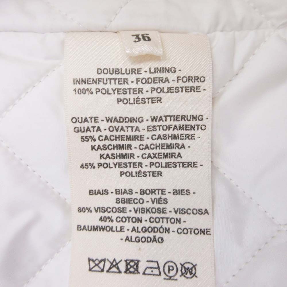 Hermes Hmosaic Safari Jacket Coat Outer with Batting Liner 36 Beige