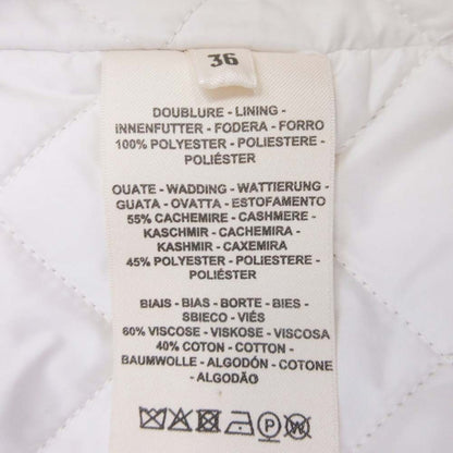 Hermes Hmosaic Safari Jacket Coat Outer with Batting Liner 36 Beige