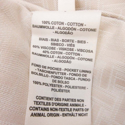 Hermes Hmosaic Safari Jacket Coat Outer with Batting Liner 36 Beige