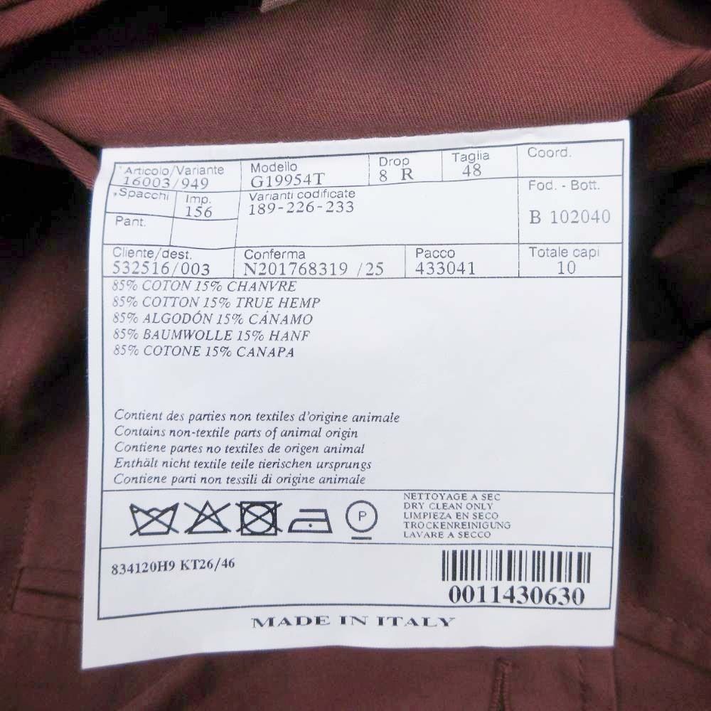 Hermes Linen Cotton Tailored Jacket Black Novent 48 Brown