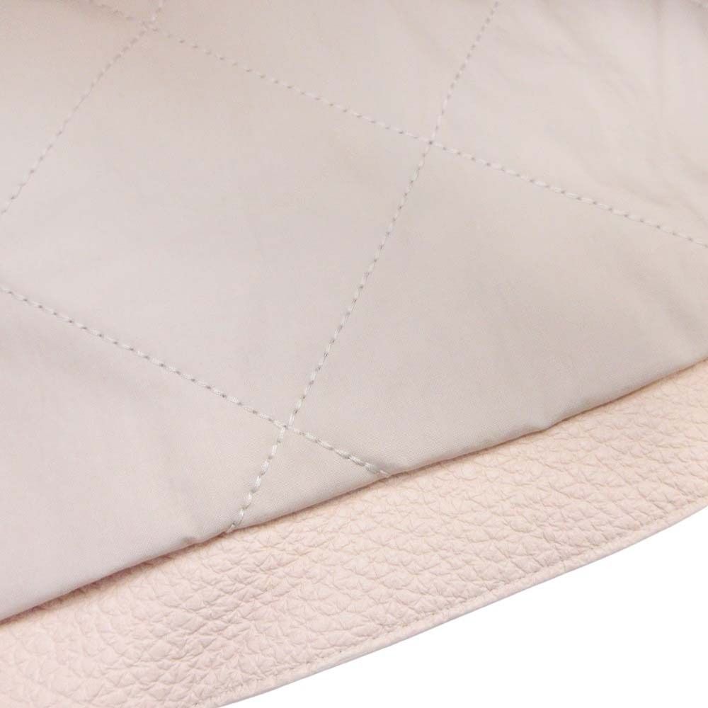 Hermes Buckle Leather Jacket Rider Outer Series Button Silver 38 Beige