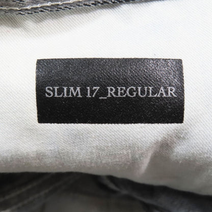 Dior Denim Pants Corduroy Slim Logo Embroidery Cotton Straight Gray 26