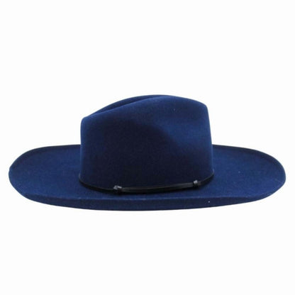 Hermes Chapeau Brooke Rabbit Felt Hat Wide Brim Folded Hat Cap 57 cm Navy