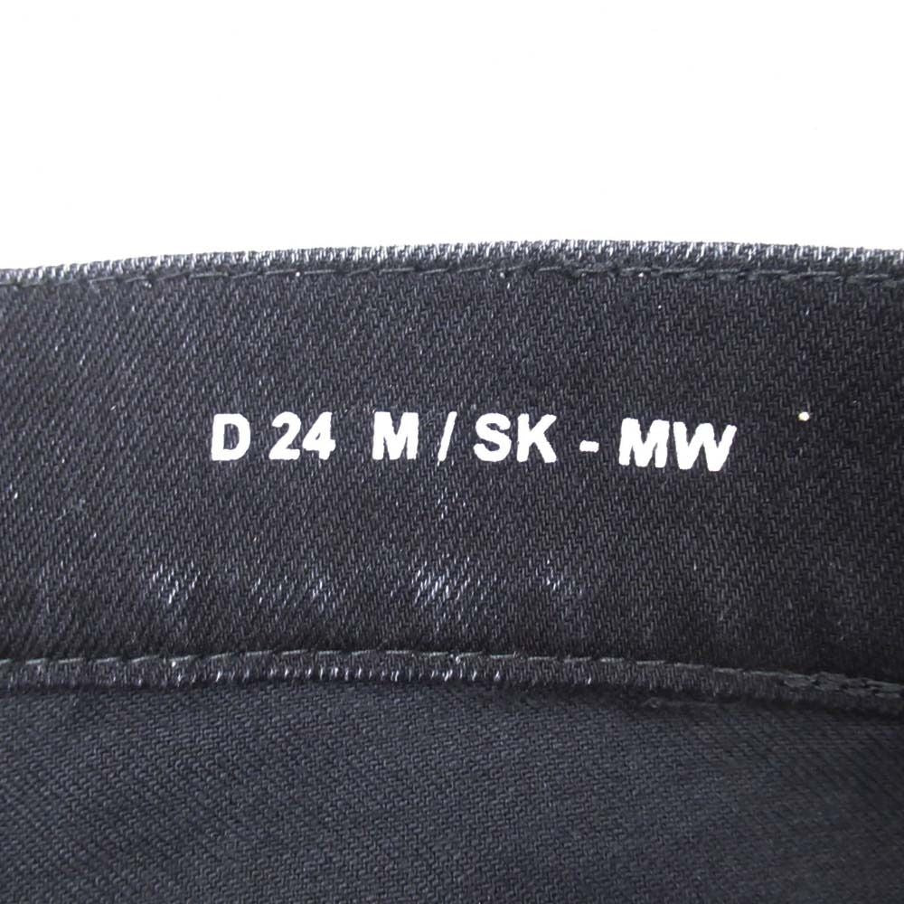 Saint Laurent Paris M Sk Mw Slim Jeans Black Denim Pants 30