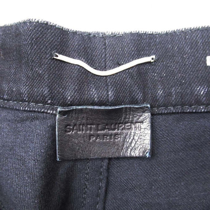 Saint Laurent Paris M Sk Mw Slim Jeans Black Denim Pants 30