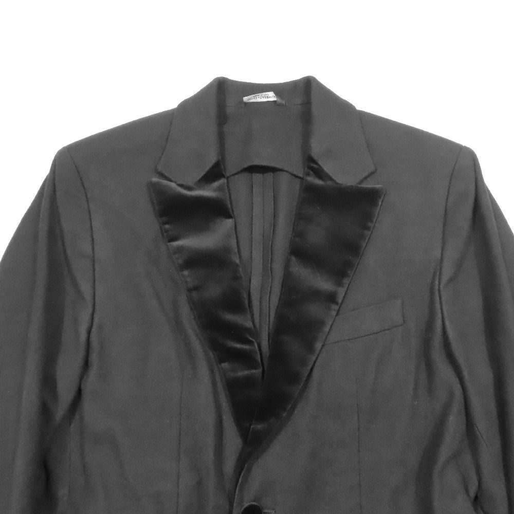 Dolce & Gabbana Tuxedo Jacket Tailored Felt Wool Velour 44 Black