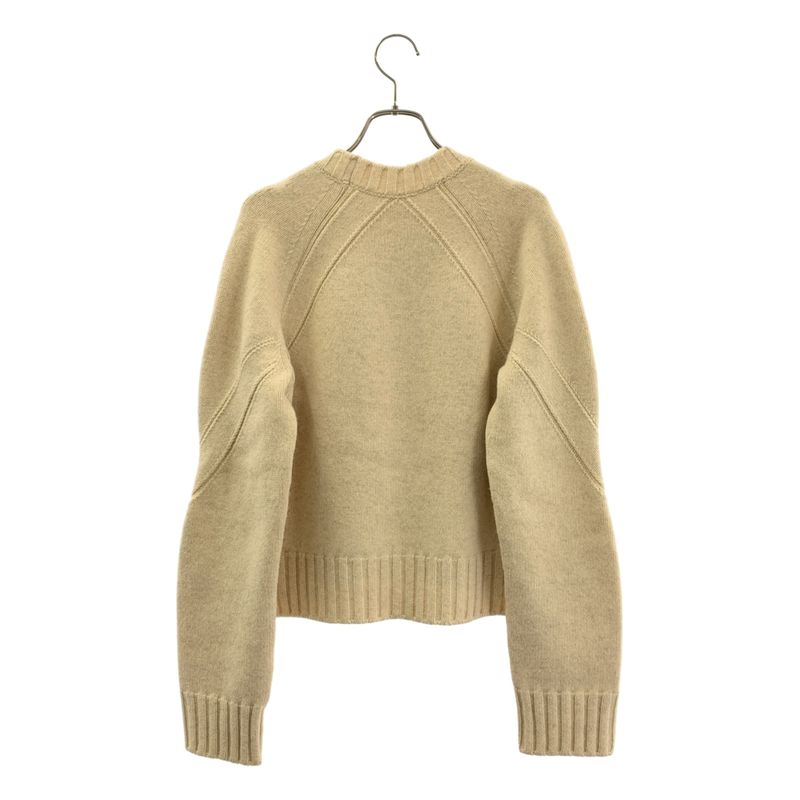 Celine Yak Wool Crew Neck Knit S Beige Sweater
