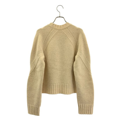 Celine Yak Wool Crew Neck Knit S Beige Sweater
