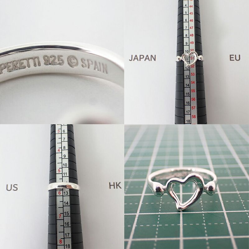 Tiffany & Co 925 Open Heart Ring