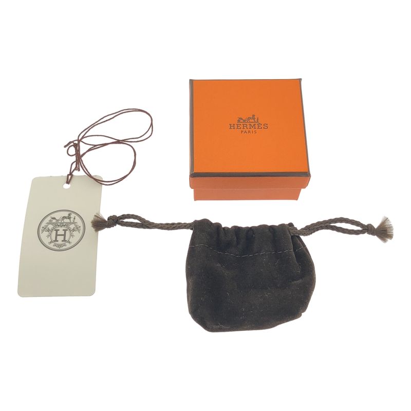 Hermes Brides de Gala Scarf Ring Silver