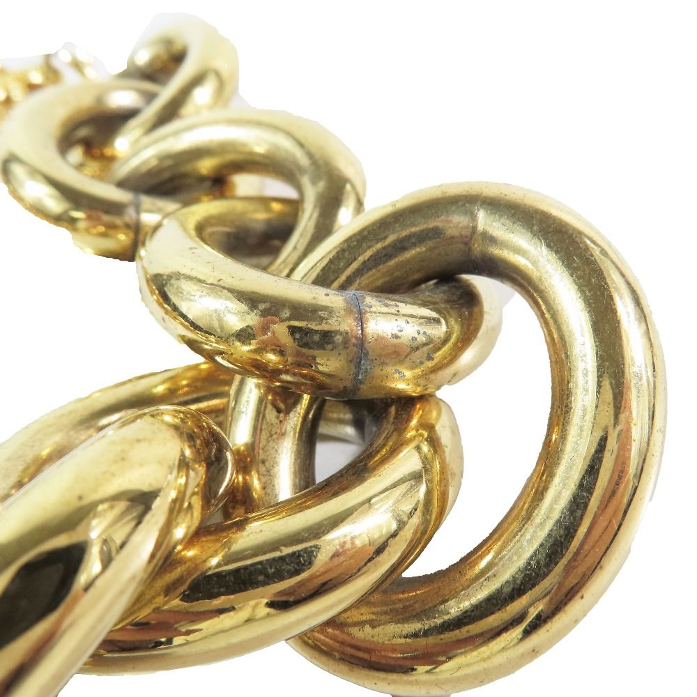 Dolce & Gabbana DG Logo Big Silhouette Chain Necklace Gold