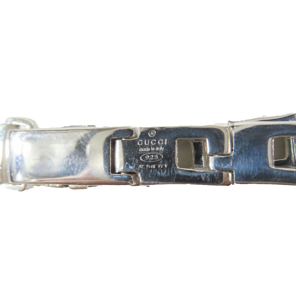 Gucci Polished Glogo Chain Bracelet 925 Sterling Silver