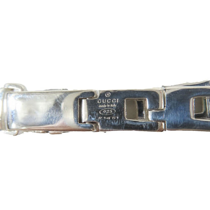 Gucci Polished Glogo Chain Bracelet 925 Sterling Silver