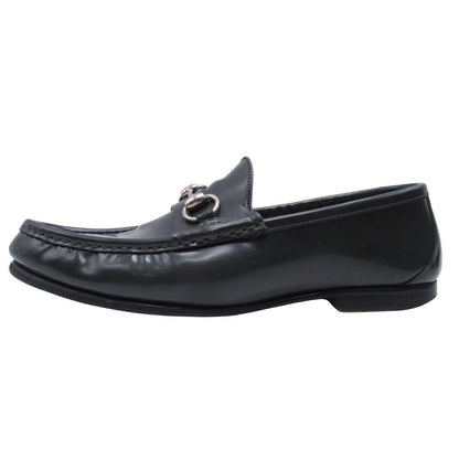 Gucci Collection Horsebit Loafers Moccasins Shoes 7 Black Silver