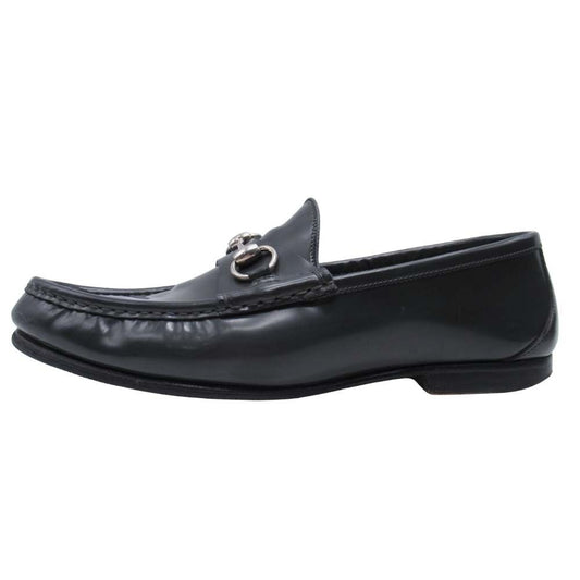 Gucci Collection Horsebit Loafers Moccasins Shoes 7 Black Silver