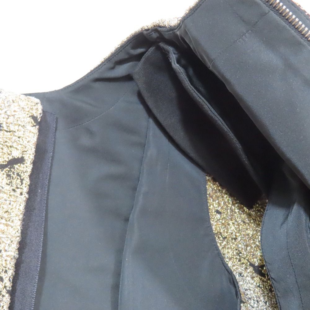 Louis Vuitton Gilet Vest Top Cropped Sleeveless Jacket Gold Black 36