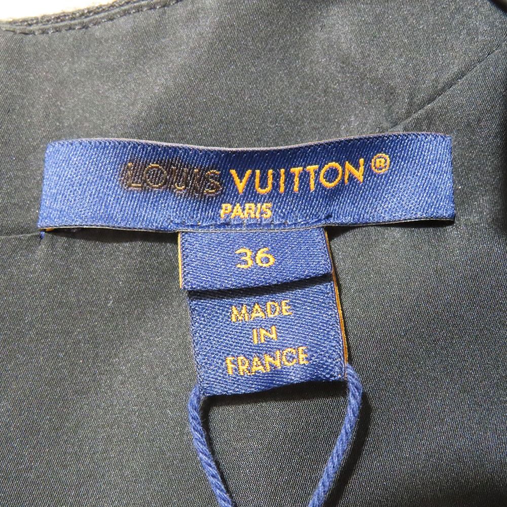 Louis Vuitton Gilet Vest Top Cropped Sleeveless Jacket Gold Black 36