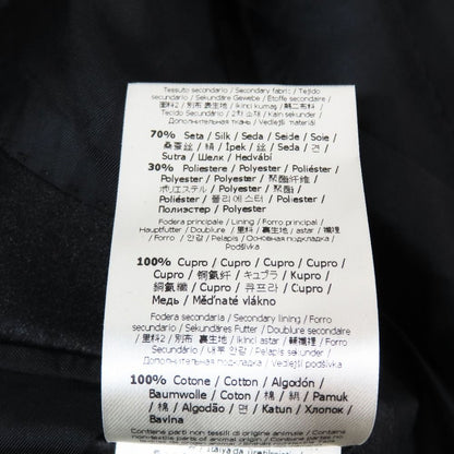 Fendi Tuxedo Suit Zucca Pattern Tailored Jacket Side Line Pants Set Black 44