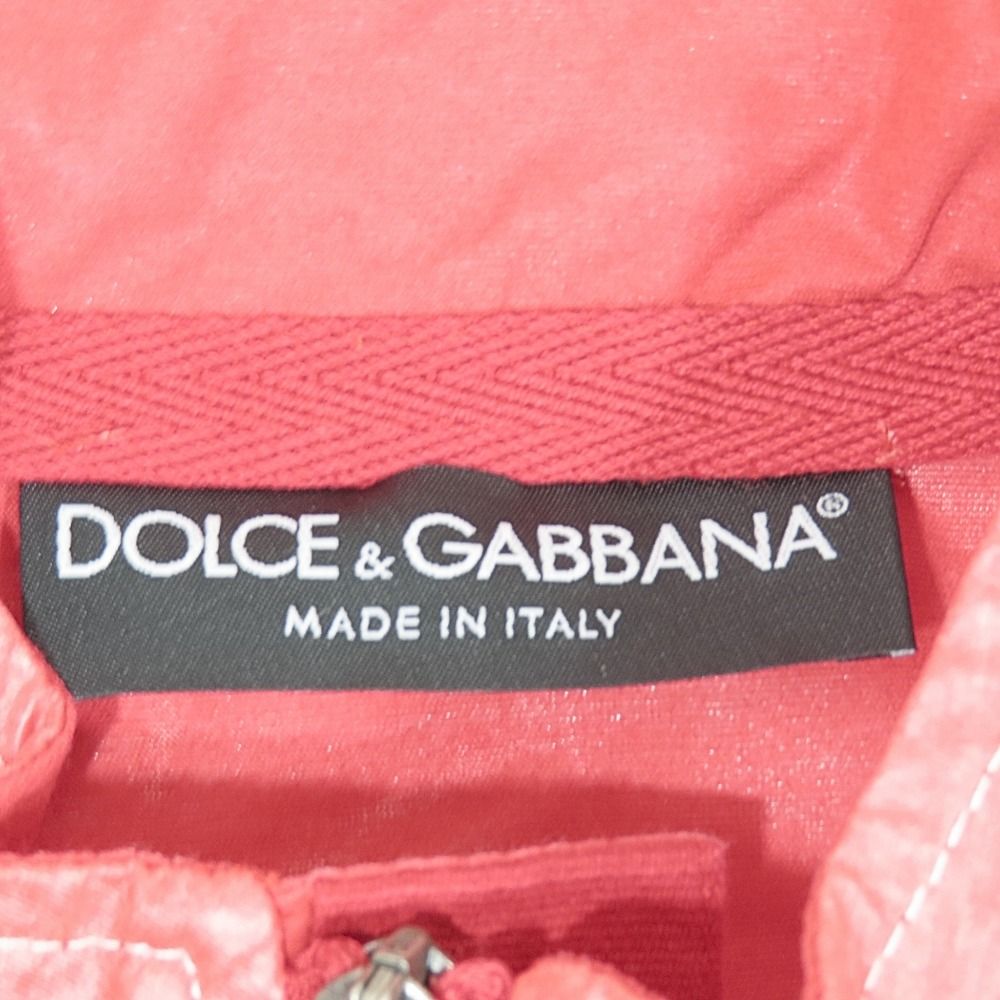 Dolce & Gabbana Giubbino Coating Zip Jacket 44 Red