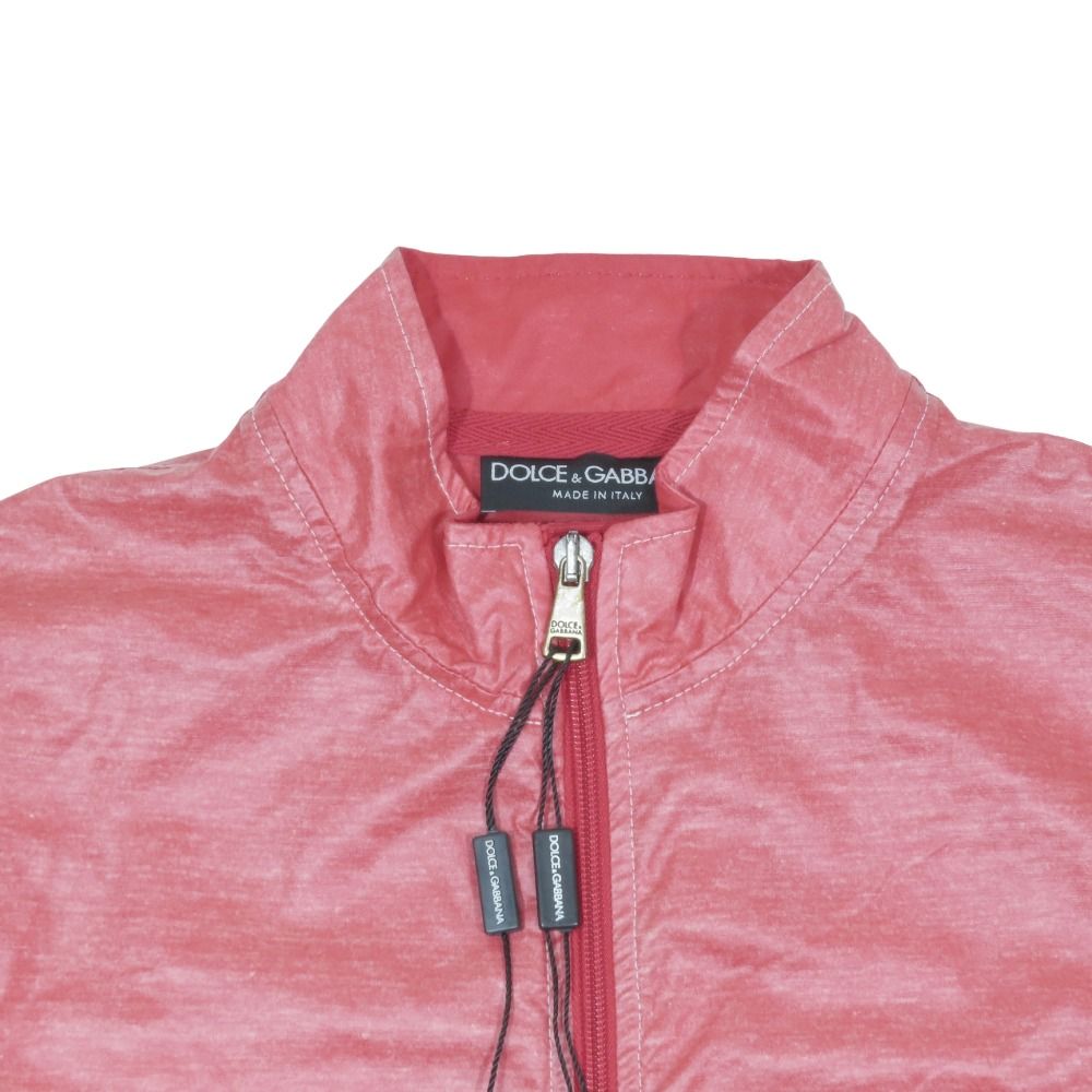 Dolce & Gabbana Giubbino Coating Zip Jacket 44 Red
