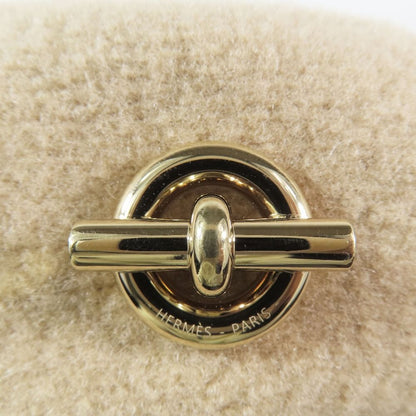 Hermes Chaine D'ancre Sante Honore Beret Bonisera Anchor Chain Wool Hat Beige 58