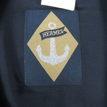 Hermes Chaine D'ancre Sante Honore Beret Bonisera Anchor Chain Wool Hat Beige 58