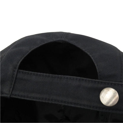 Hermes Nevada Serge Dragon Cap Hat Series Button 57 Black