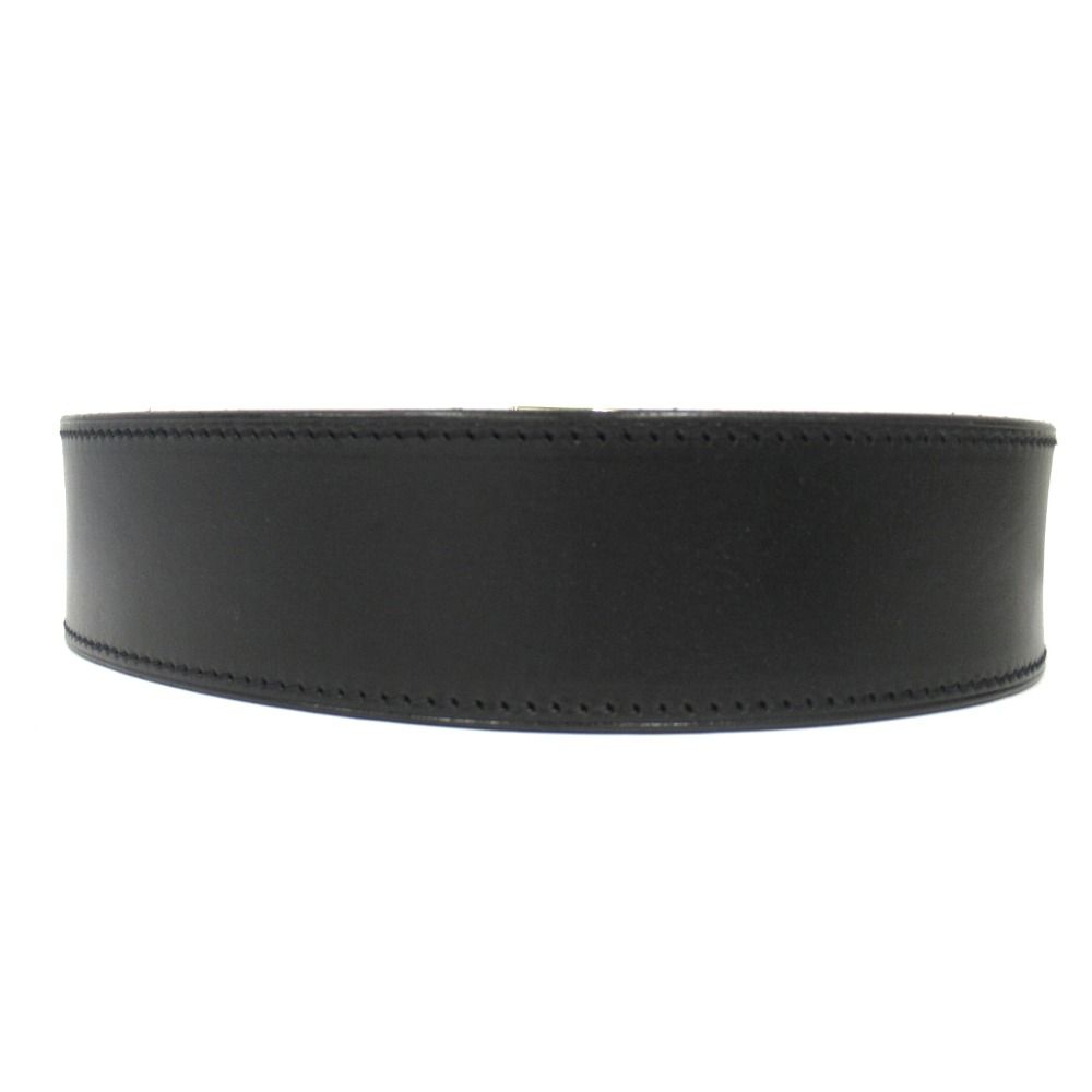 Hermes Martin Margiela Era Etriviere Leather Wide Belt 70 cm Black