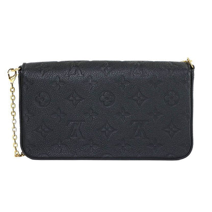 Louis Vuitton Monogram Empreinte Pochette Felicity Chain Wallet Noir Black