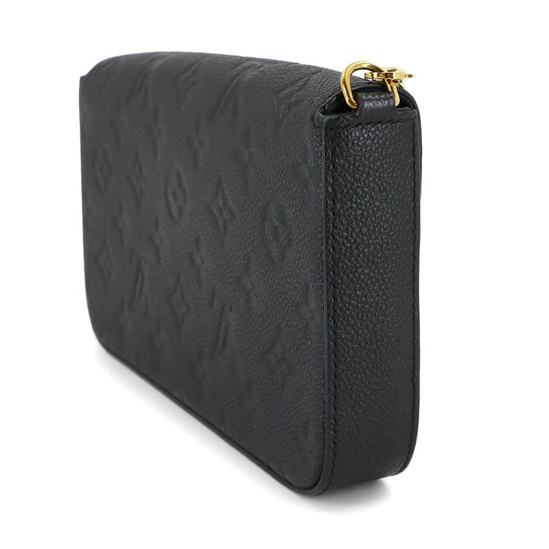 Louis Vuitton Monogram Empreinte Pochette Felicity Chain Wallet Noir Black