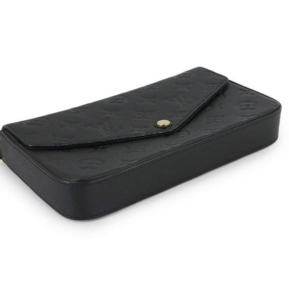 Louis Vuitton Monogram Empreinte Pochette Felicity Chain Wallet Noir Black