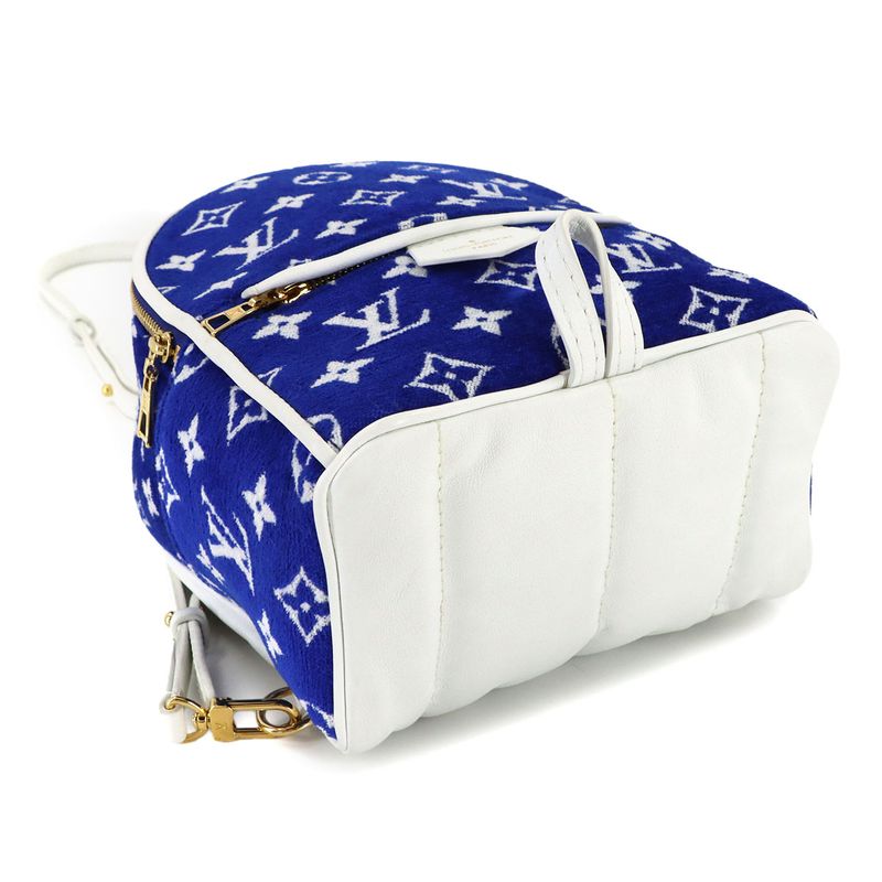 Louis Vuitton LV Match Monogram Jacquard Velvet Palm Spring Backpack Mini