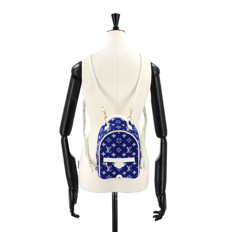 Louis Vuitton LV Match Monogram Jacquard Velvet Palm Spring Backpack Mini