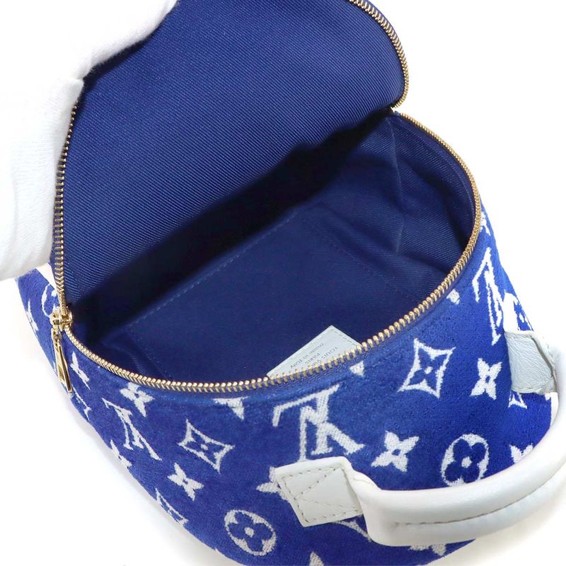 Louis Vuitton LV Match Monogram Jacquard Velvet Palm Spring Backpack Mini