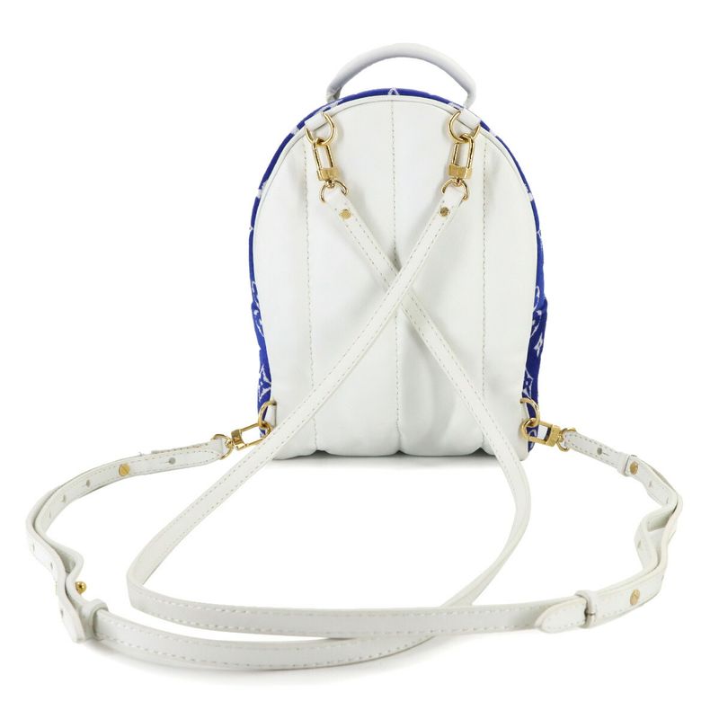 Louis Vuitton LV Match Monogram Jacquard Velvet Palm Spring Backpack Mini