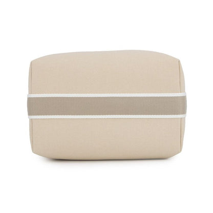 Hermes Handbag Bride-a-Brac GM Beige Silver Canvas Pouch