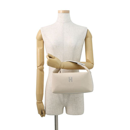 Hermes Handbag Bride-a-Brac GM Beige Silver Canvas Pouch